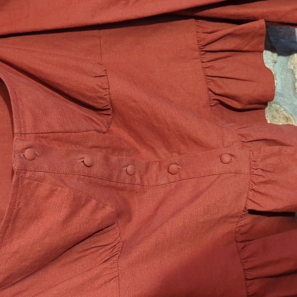 REVOLVE MAJORELLE Harriet Top Ruffle Corset Bustier Cropped Blouse - Picture 10 of 10